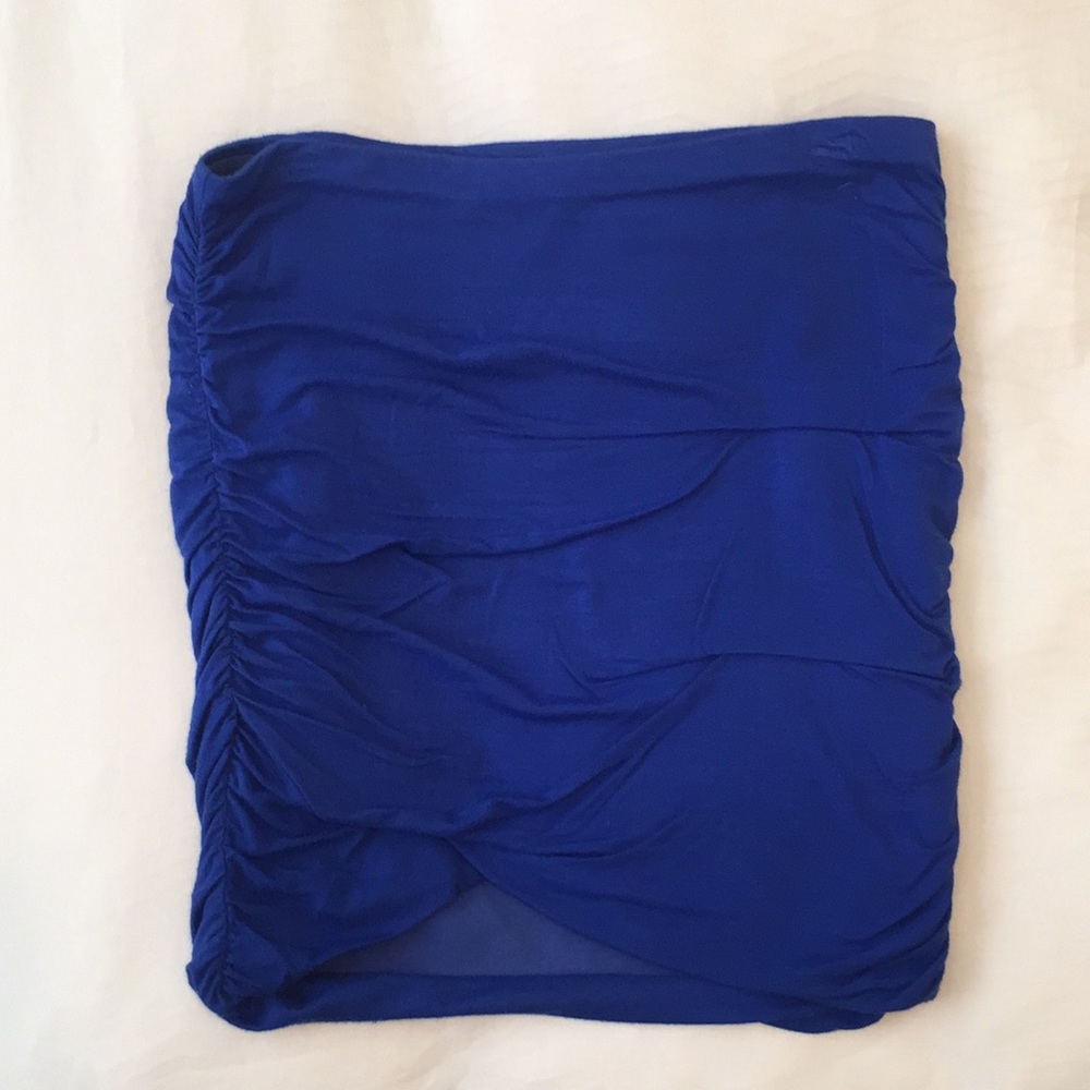 Free People Blue Mini Skirt. Size S. EUC
